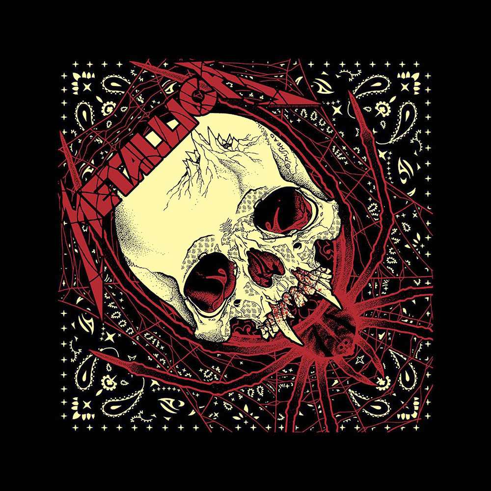 Metallica - Spider Skull Bandana - Black